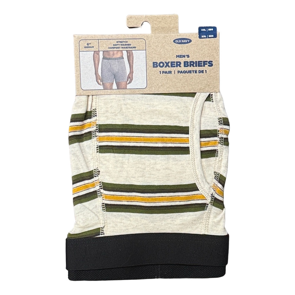 Mens Striped Boxer Briefs - Size XXL - Old Navy - NWT